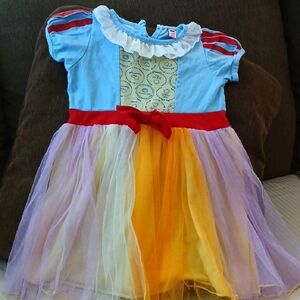 Kids Princess Costume Dress Snow White